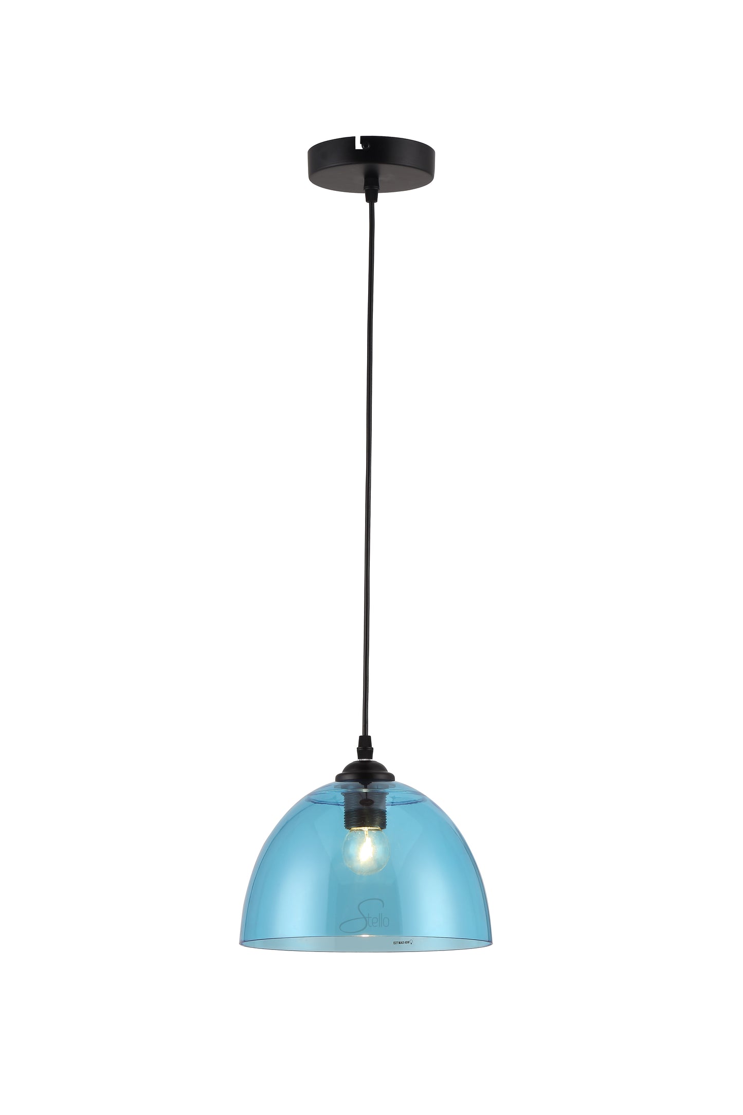 Santiago Blue Acrylic Pendant - Stello Light Studio