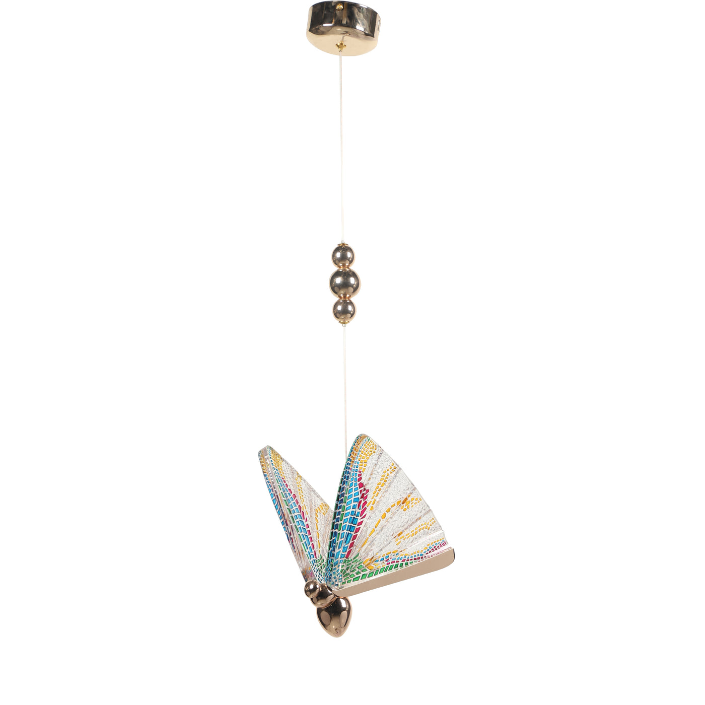 SINGLE MULTI COLOUR BUTTERFLY HANGING