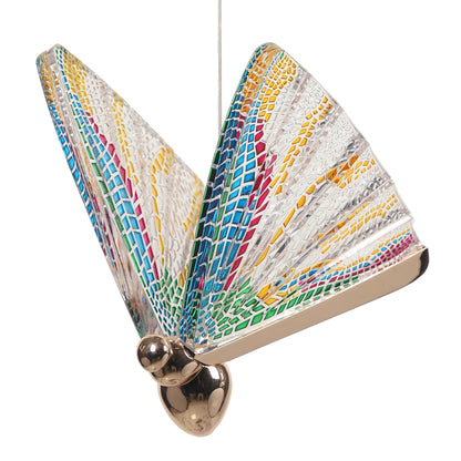 SINGLE MULTI COLOUR BUTTERFLY HANGING