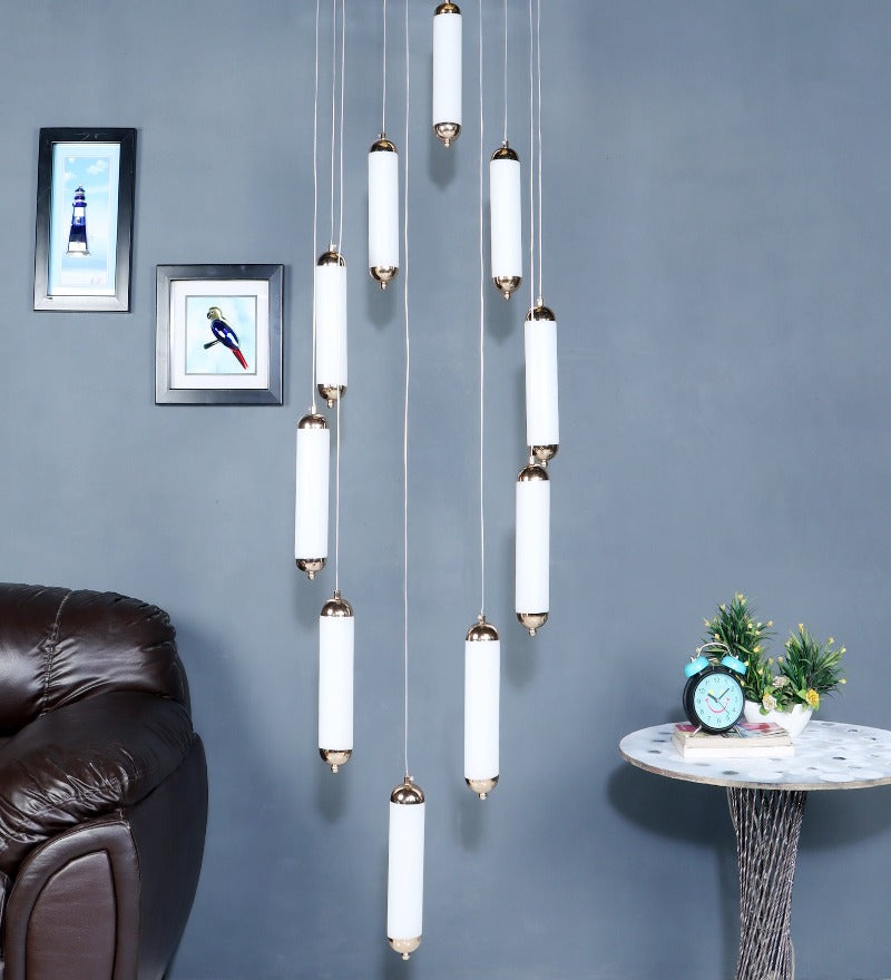 CHIMES DOUBLE HEIGHT CHANDELIER - 10 Light