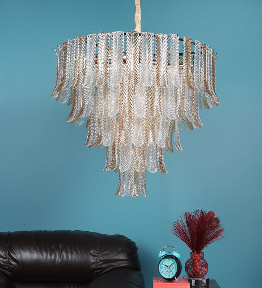 BRASSICA MODERN GLASS CHANDELIER