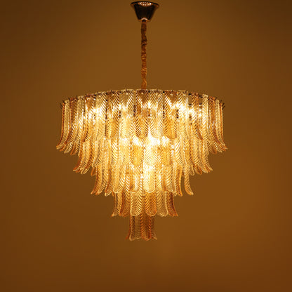 BRASSICA MODERN GLASS CHANDELIER