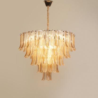 BRASSICA MODERN GLASS CHANDELIER