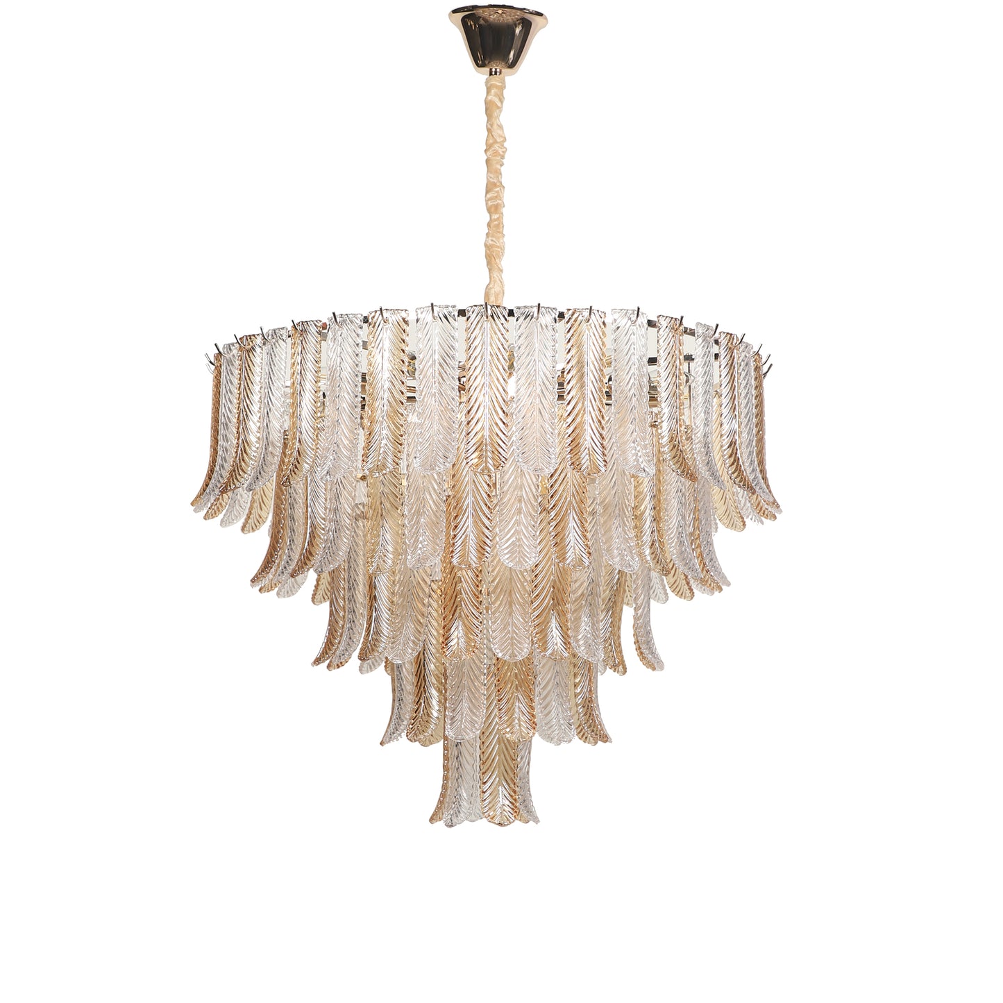 BRASSICA MODERN GLASS CHANDELIER