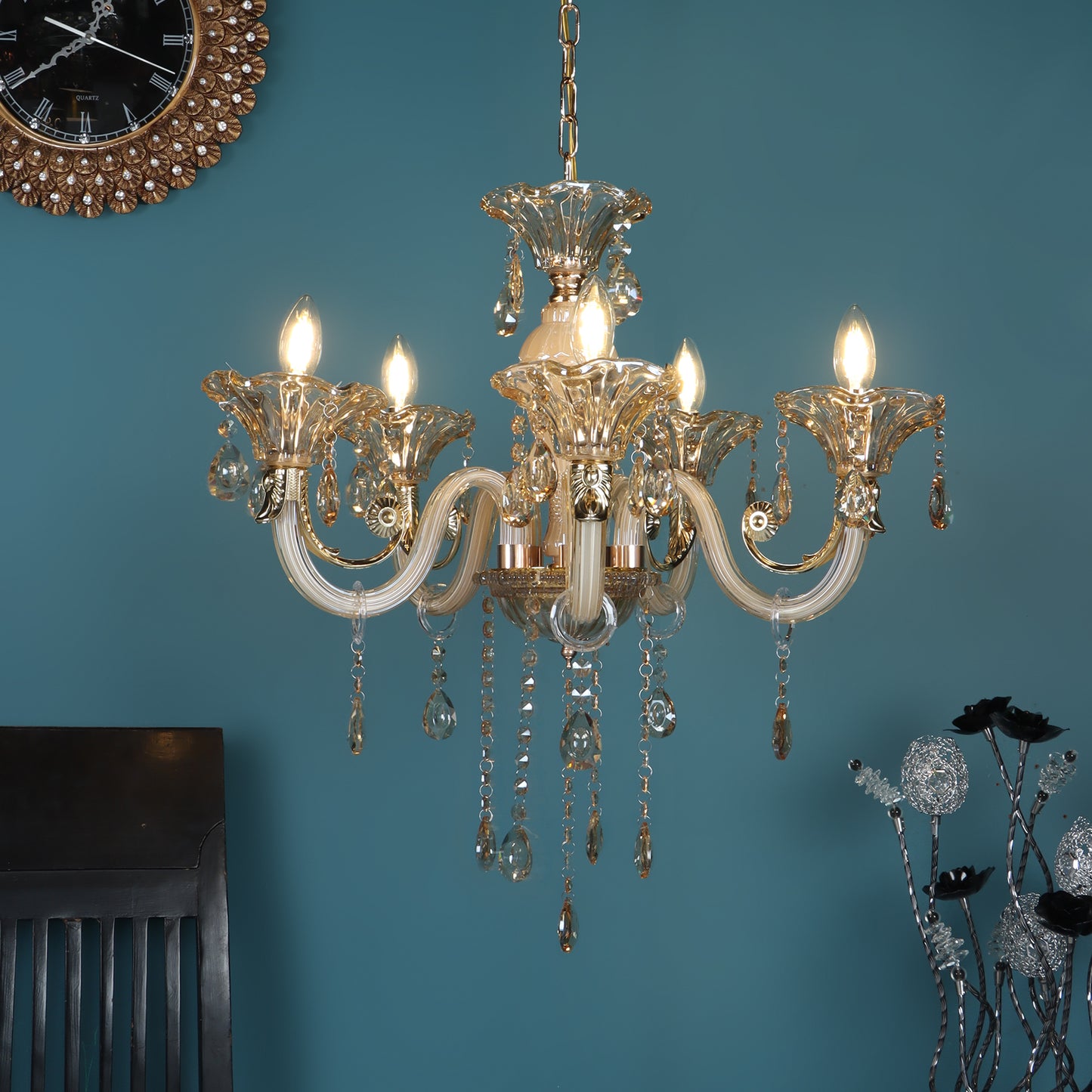 LUMINA FIVE LIGHT CHANDELIER