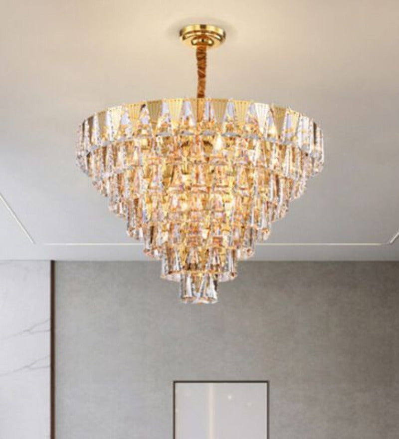 MUSE  CRYSTAL & METAL CHANDELIER SMALL