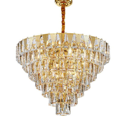 MUSE CRYSTAL & METAL CHANDELIER - LARGE