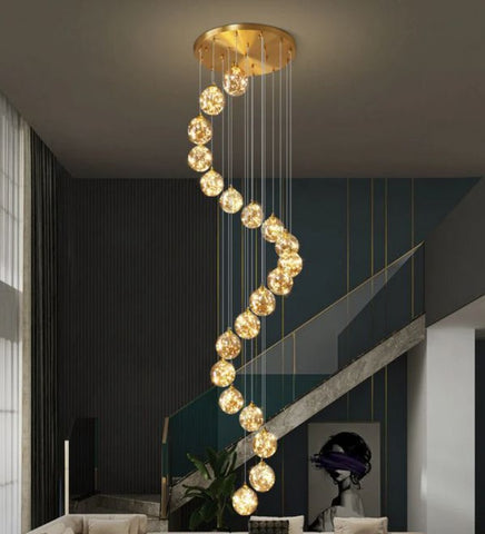 CHIMES DOUBLE HEIGHT CHANDELIER