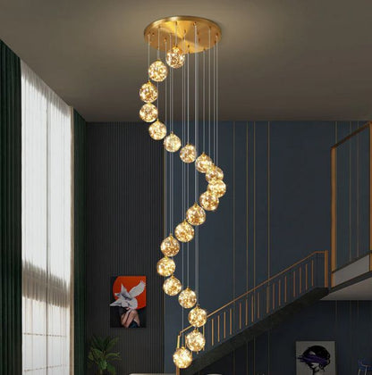 CHIMES DOUBLE HEIGHT CHANDELIER - 22 Light