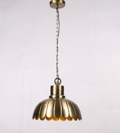 Acorn Antique Brass Metal Hanging Light - Stello Light Studio