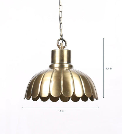 Acorn Antique Brass Metal Hanging Light - Stello Light Studio
