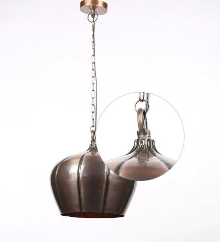 Acorn Copper Metal Hanging Light