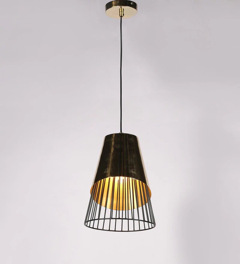 Acorin Gold Metal Hanging Light - Stello Light Studio