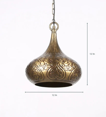 Acorn Gold Metal Hanging Light - Stello Light Studio
