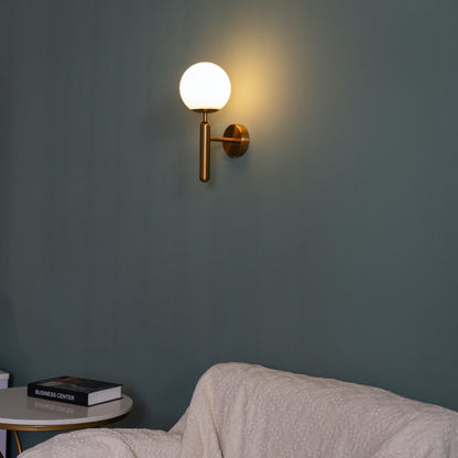 OPAL GLOBE WALL LIGHT