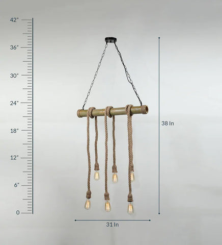 Retro Rope Hanging Filament Lamp
