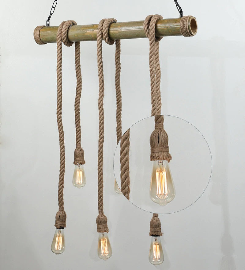 Retro Rope Hanging Filament Lamp - Stello Light Studio