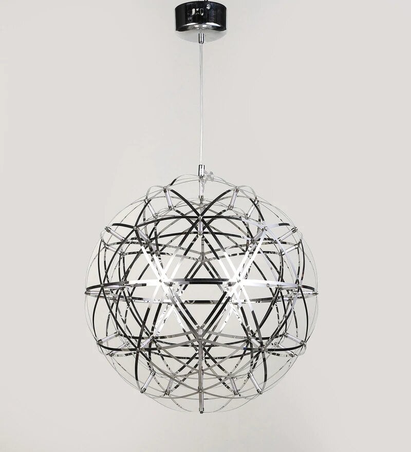 Doblar Chrome Metal Chandelier - Small