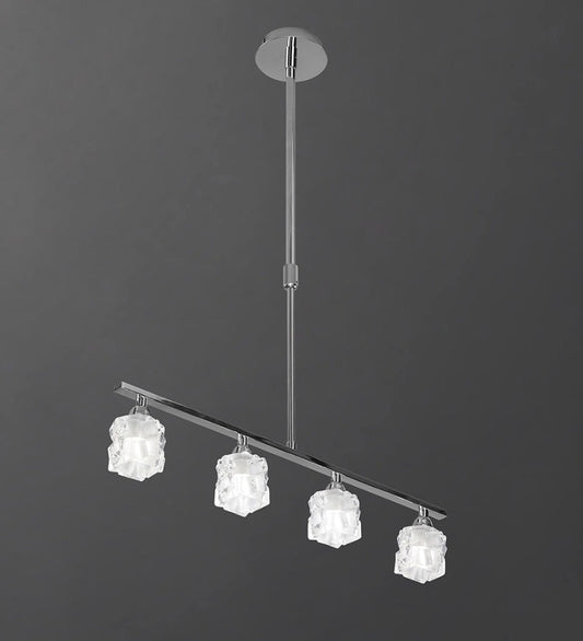 ICE PENDANT 4 LIGHT POLISHED CHROME - Stello Light Studio