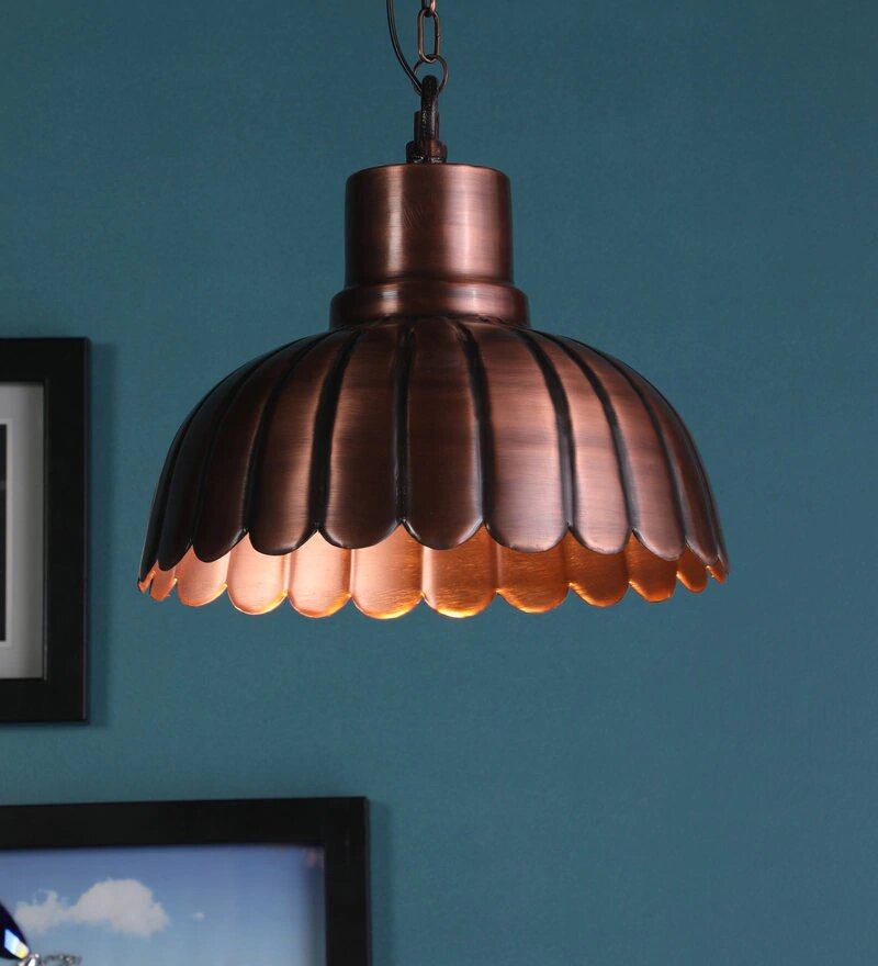 Ikea Copper Metal Hanging Light