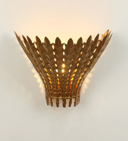 Mervin Antique Brass Metal Wall Light