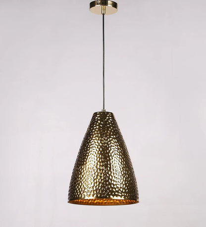 Retro Antique Gold Metal Hanging Light - Stello Light Studio