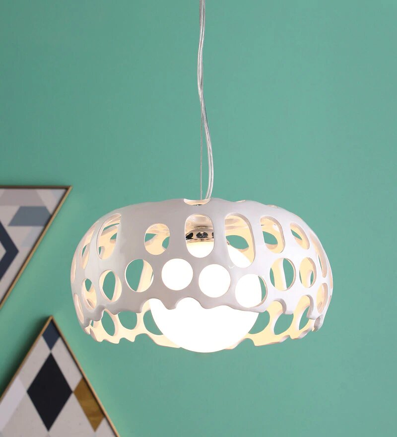 DELLAS White Pendant Light - Stello Light Studio