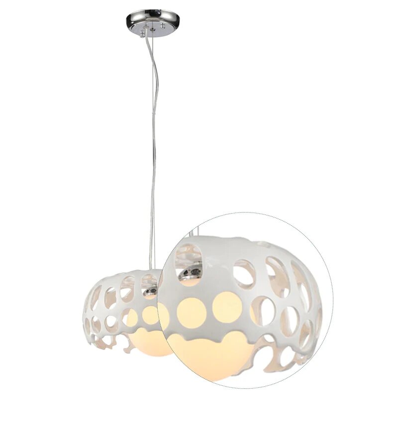 DELLAS White Pendant Light - Stello Light Studio