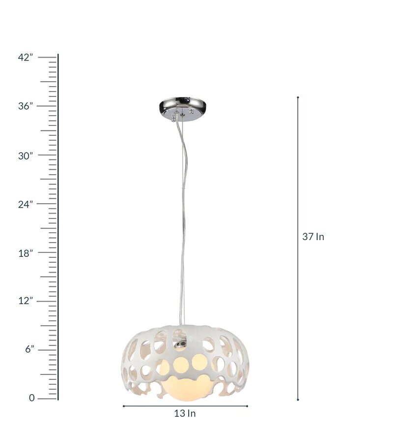 DELLAS White Pendant Light - Stello Light Studio