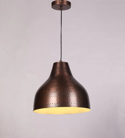 Wicker Antique Bronze Metal Hanging Light - Stello Light Studio