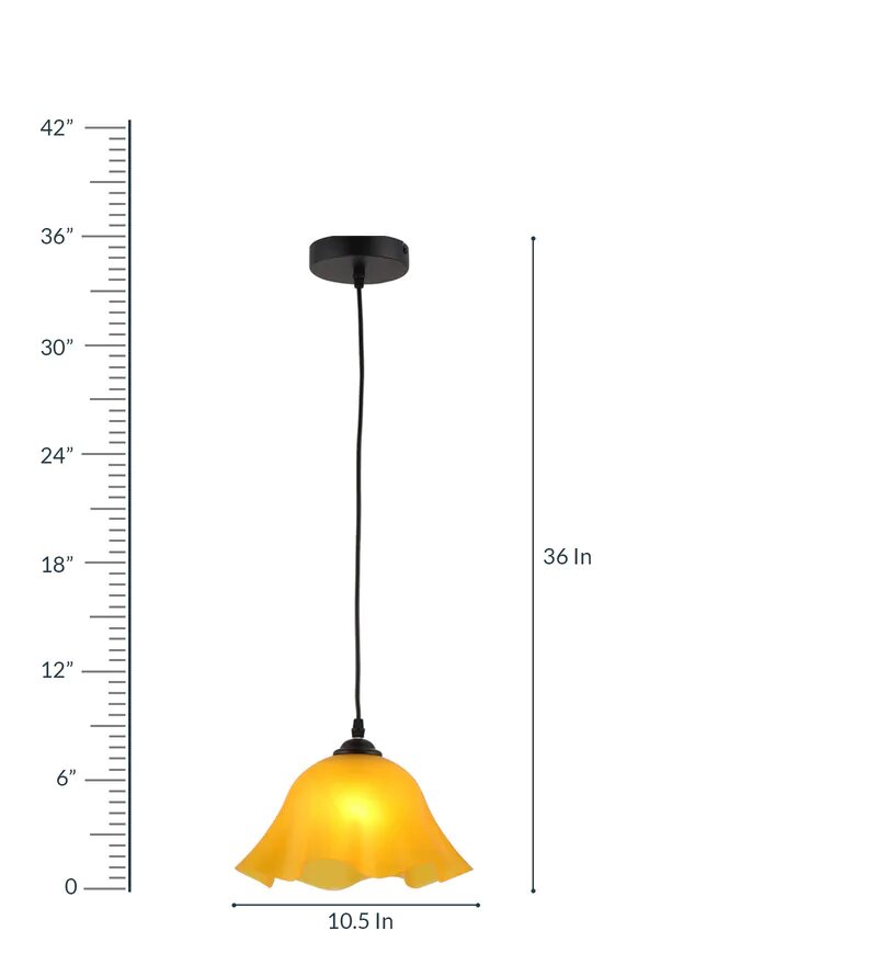 BLOOM Yellow Acrylic Pendant - Stello Light Studio