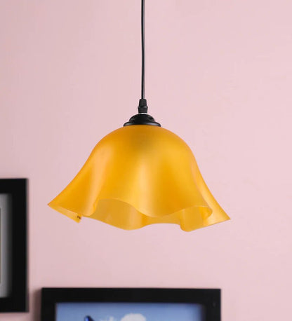 BLOOM Yellow Acrylic Pendant - Stello Light Studio