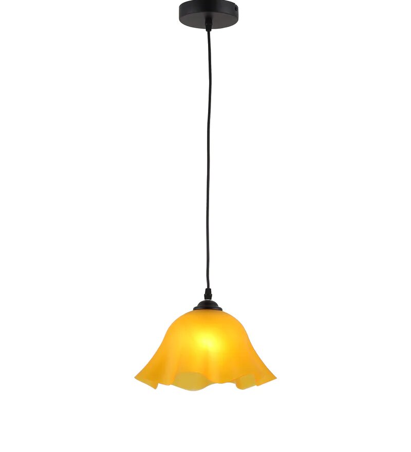 BLOOM Yellow Acrylic Pendant - Stello Light Studio